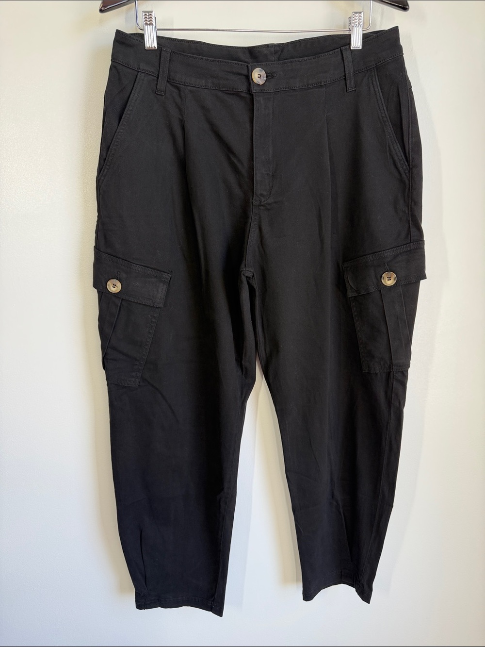 Anthropologie Amadi Laurie Cargo Harem Pants Black - L